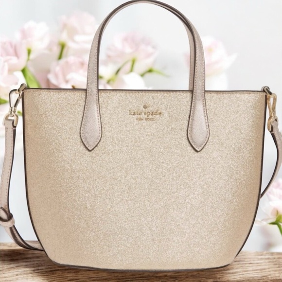 kate spade Handbags - Kate Spade Glitter Glimmer Small Zip Satchel Crossbody - New